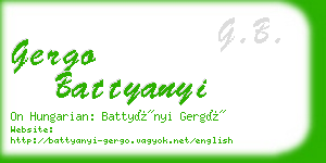 gergo battyanyi business card